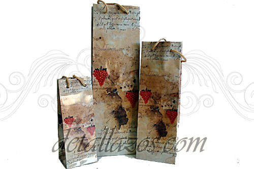 bolsas carton para botellita de vino decora tus regalos