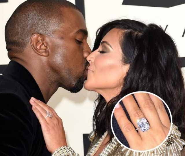 anillo de boda de Kim Kardashian