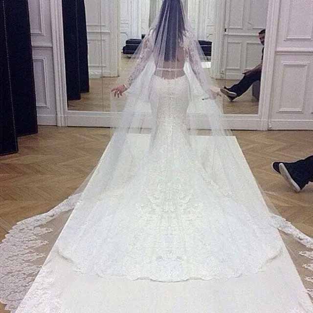 Vestido de novia de Kim Kardashian