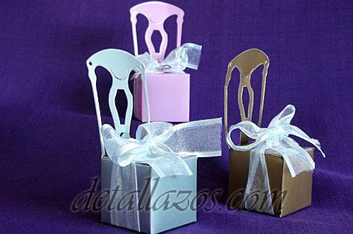 cajas sillita para decoracion de regalos