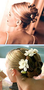 peinados de novias con flores