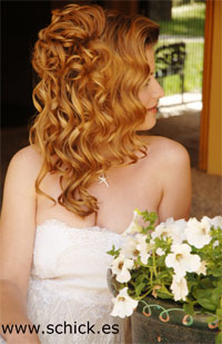 Peinados de novia con el pelo suelto