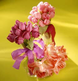 ramo de tulipanes rosa