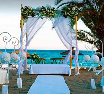 bodas en la playa malaga