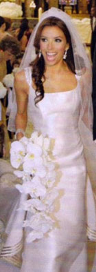 Vestido de novia de Eva Longoria