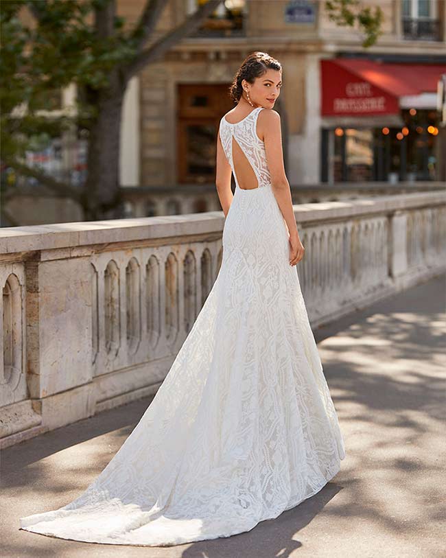 Vestido de novia de encajes Alma Novias 2021 Whitney