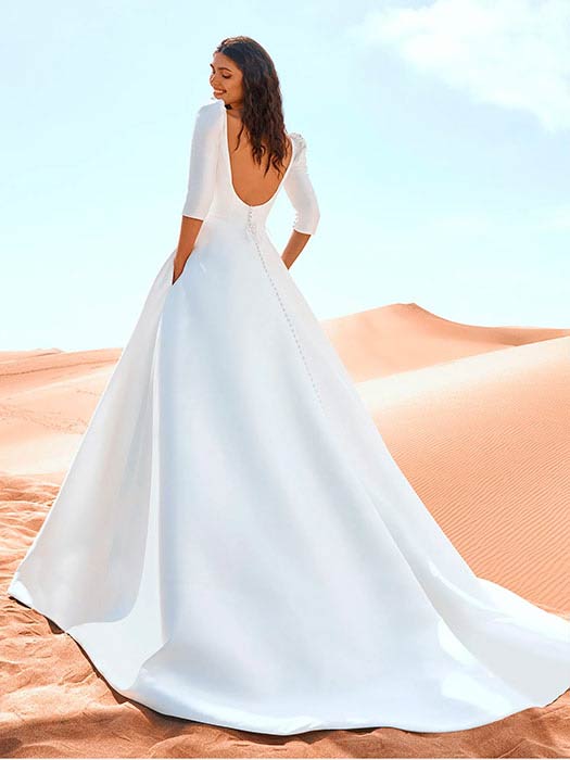 Pronovias Vestido de novia con mangas 2022 Geyser