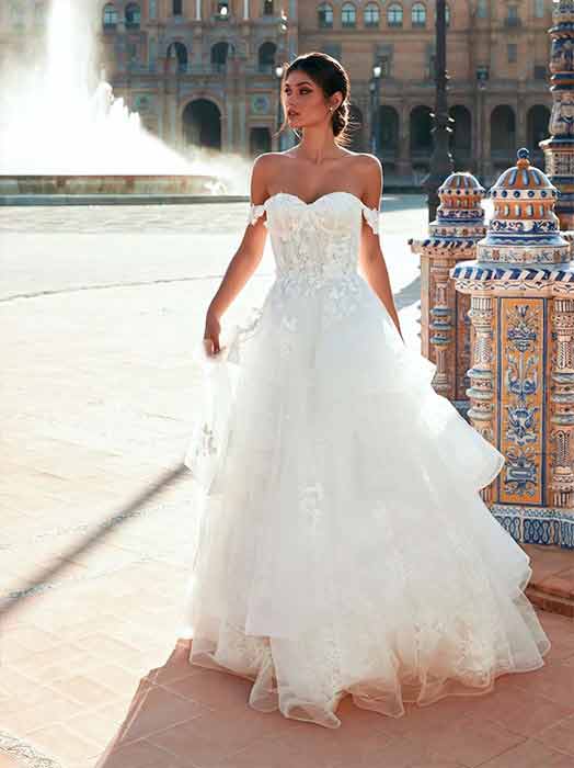 Vestido de novia corte Princesa - Pronovias 2022 Carrasco