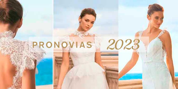 Vestidos de novia sencillos  Pronovias 2023