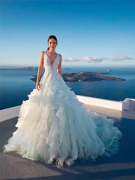 Nicole Milano 2022 vestido de novia de corte princesa Java