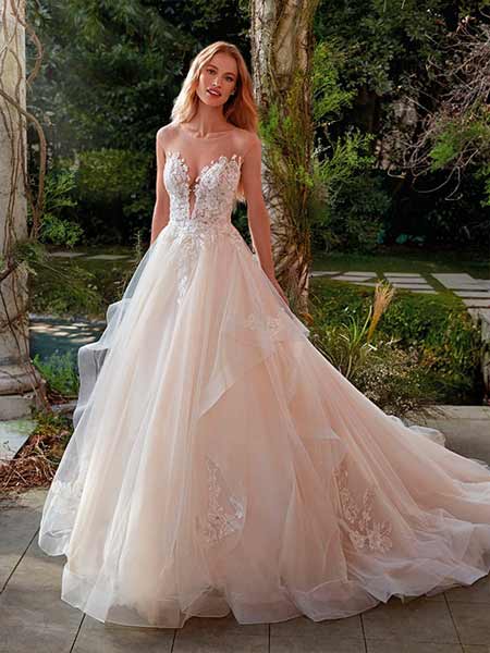 Nicole Milano 2022 vestido de novia de corte princesa Chorisia