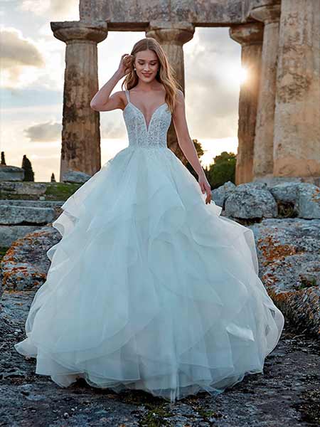 Nicole Milano 2022 vestido de novia de corte princesa Damkina