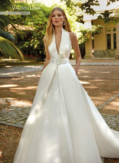 Vestido de novia sencillo Valerio Luna 2022 Egipto