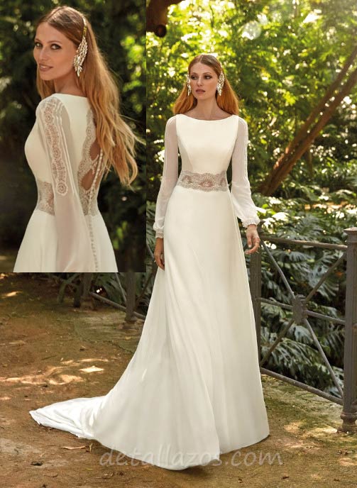 Vestido de novia sencillo Valerio Luna 2022 Esfera