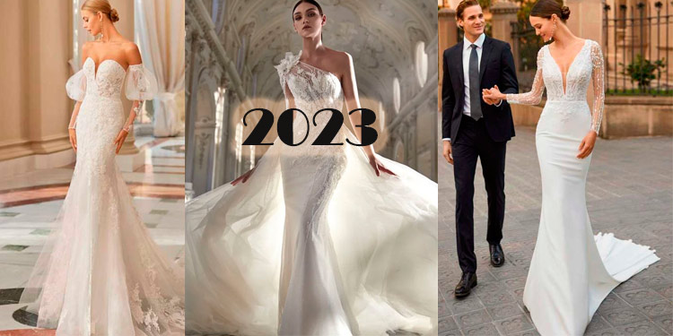 los mejores Vestidos de novia de sirena del 2023