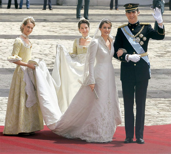 El vestido de novia de Letizia