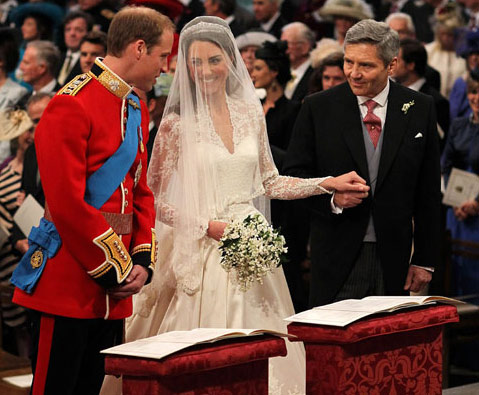 Kate Middleton y el príncipe Guillermo boda