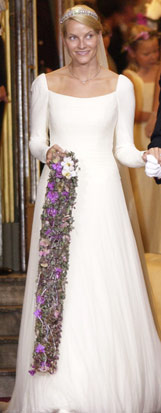 Vestido de novia de Mette-Marit Thyssen